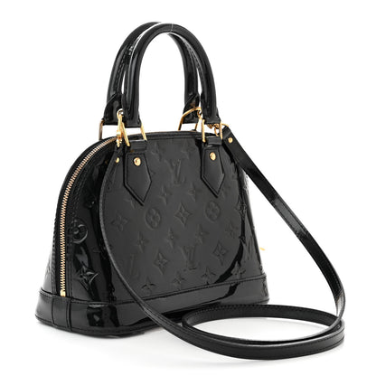 Louis Vuitton Vernis Alma BB Noir Magnetique 3 of 10