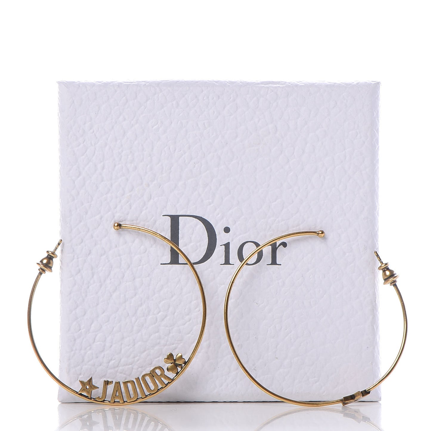 Metal J'Adior Hoop Earrings Aged Gold