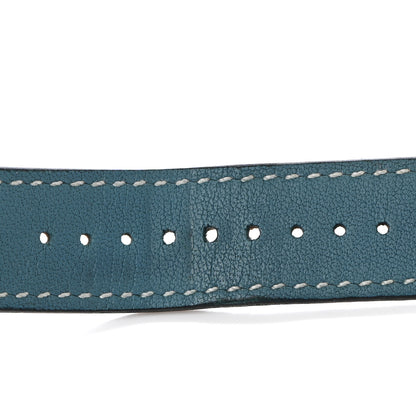 Hermes Swift 38mm Apple Watch Double Tour Band Blue Jean 4 of 7
