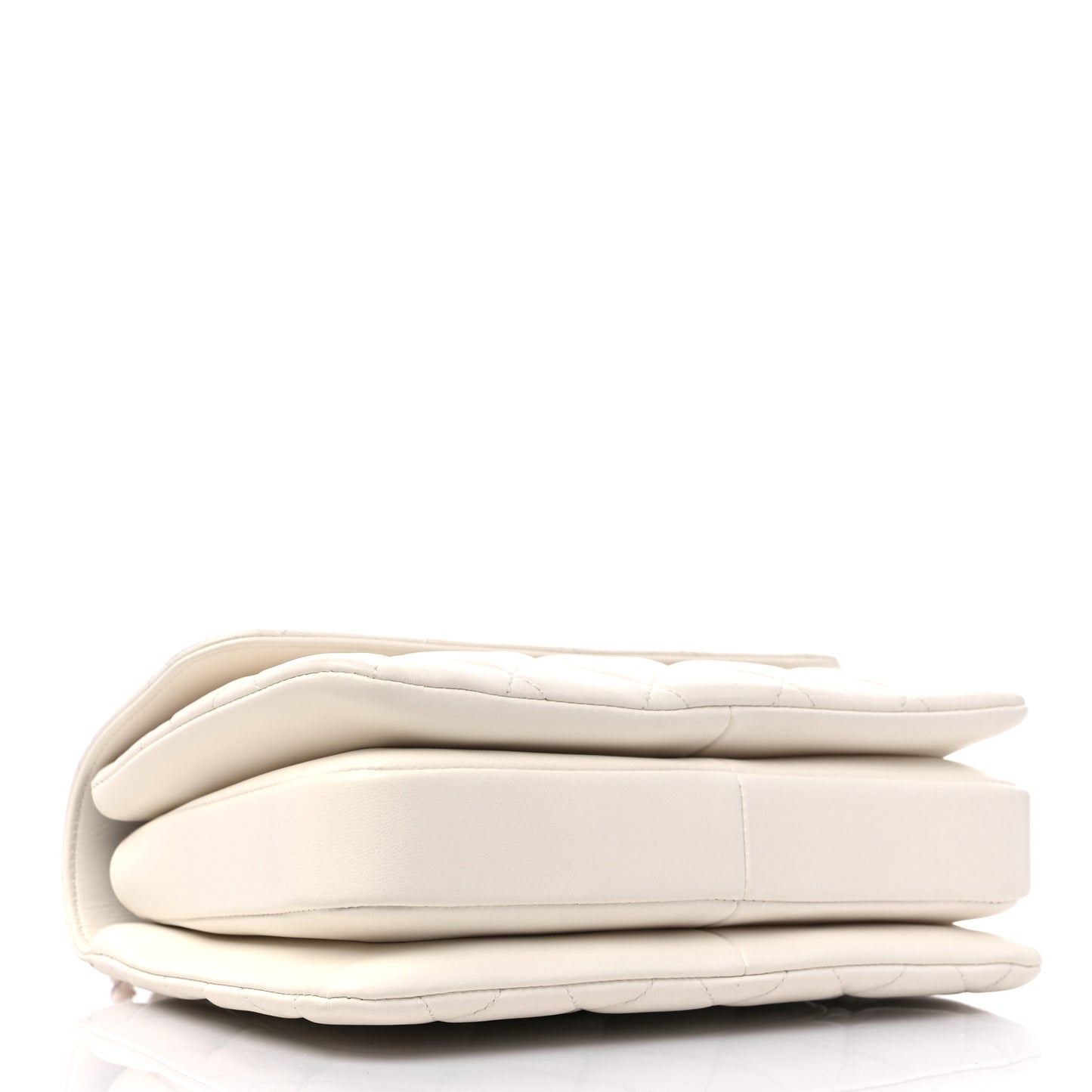 Lambskin Quilted Small Trendy CC Dual Handle Flap Bag White