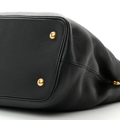 Prada Vitello Daino Tote Nero Black 12 of 23