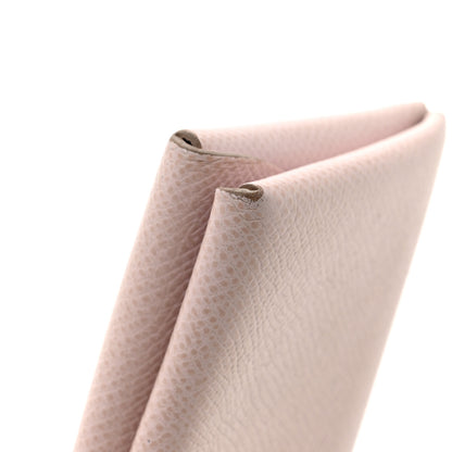 Hermes Epsom Calvi Duo Card Case Mauve Pale 10 of 11