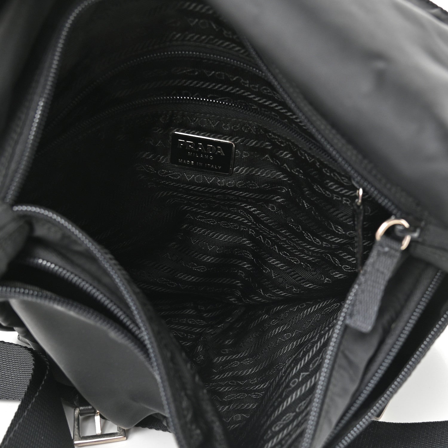 Prada Tessuto Nylon Vela Messenger Bag Black 4 of 9