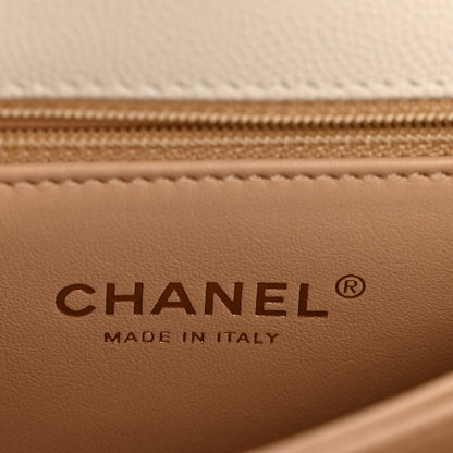Chanel Caviar Quilted Mini Coco Handle Flap White 6 of 12