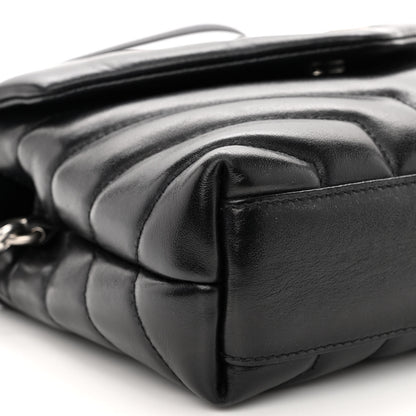 Saint Laurent SAINT LAURENT Calfskin Y Quilted Monogram Toy Loulou Crossbody Bag Black 7 of 10