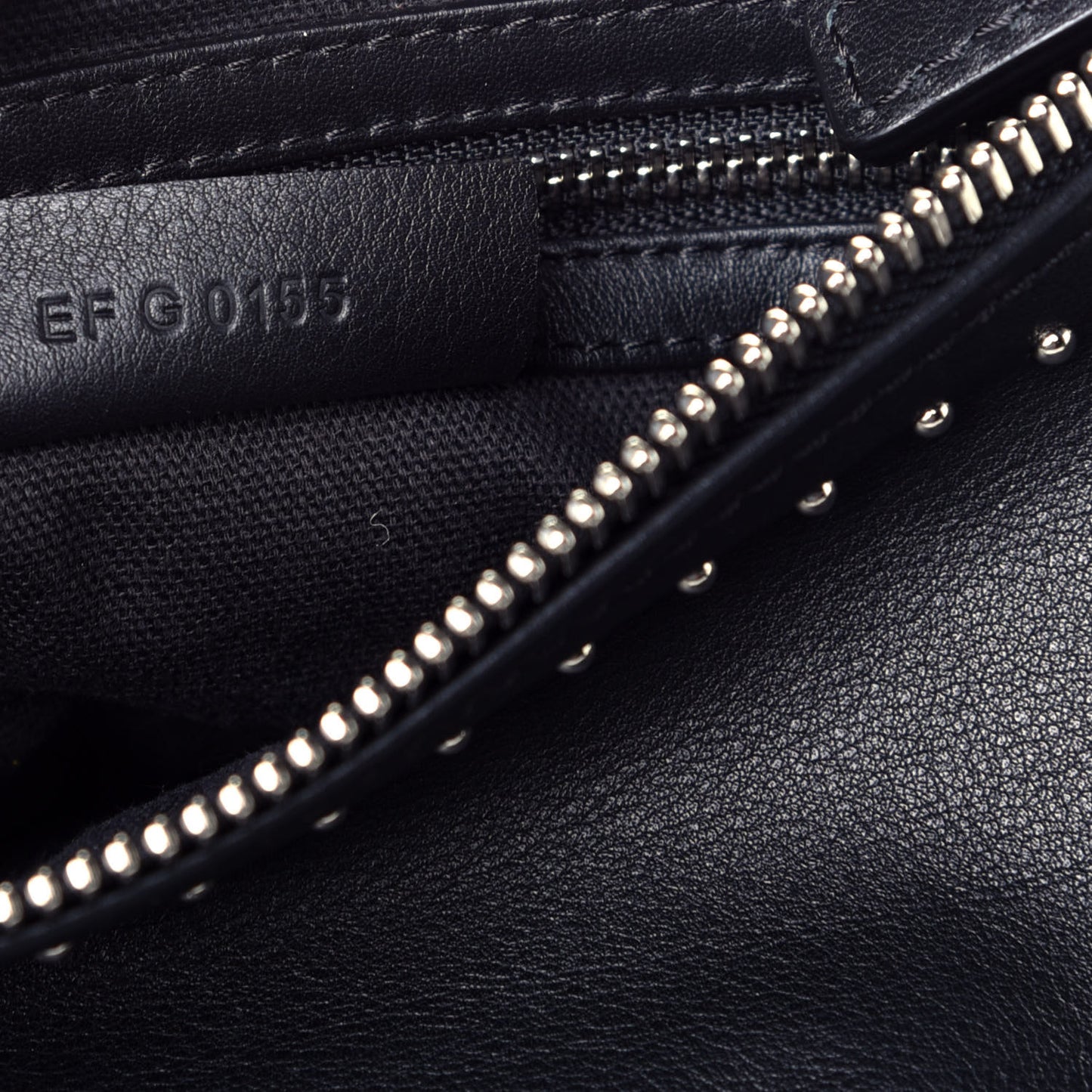 Calfskin Studded Small Pandora Black