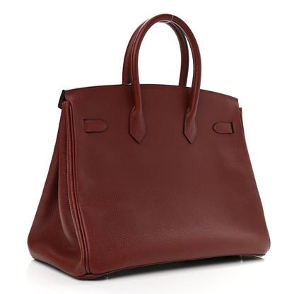 Hermes Buffle Skipper Birkin 35 Rouge H 2 of 13