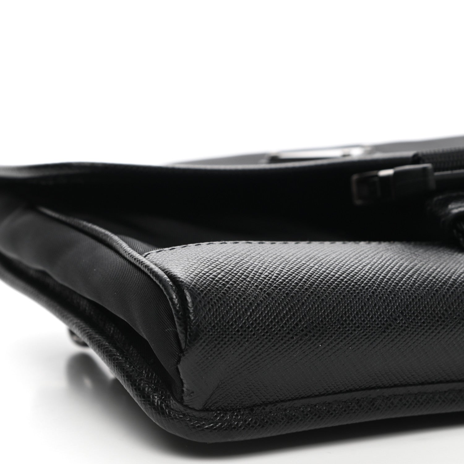 Prada Re-Nylon Saffiano Smartphone Case Crossbody Black 10 of 11