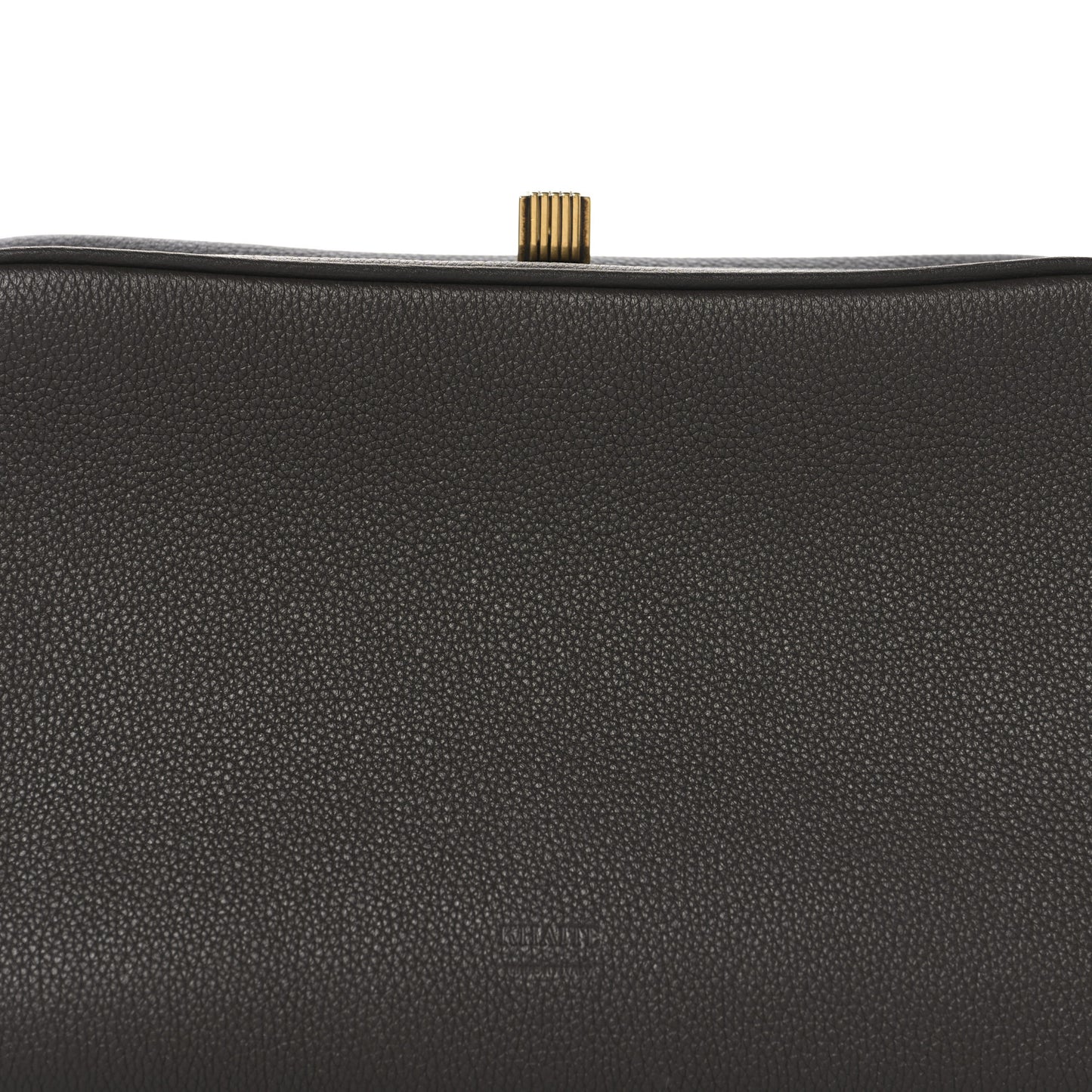 Pebbled Calfskin Cate Bag Dark Brown