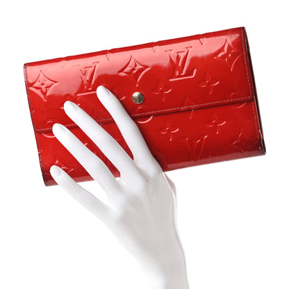 Louis Vuitton Vernis Porte Tresor International Wallet Rouge 2 of 14