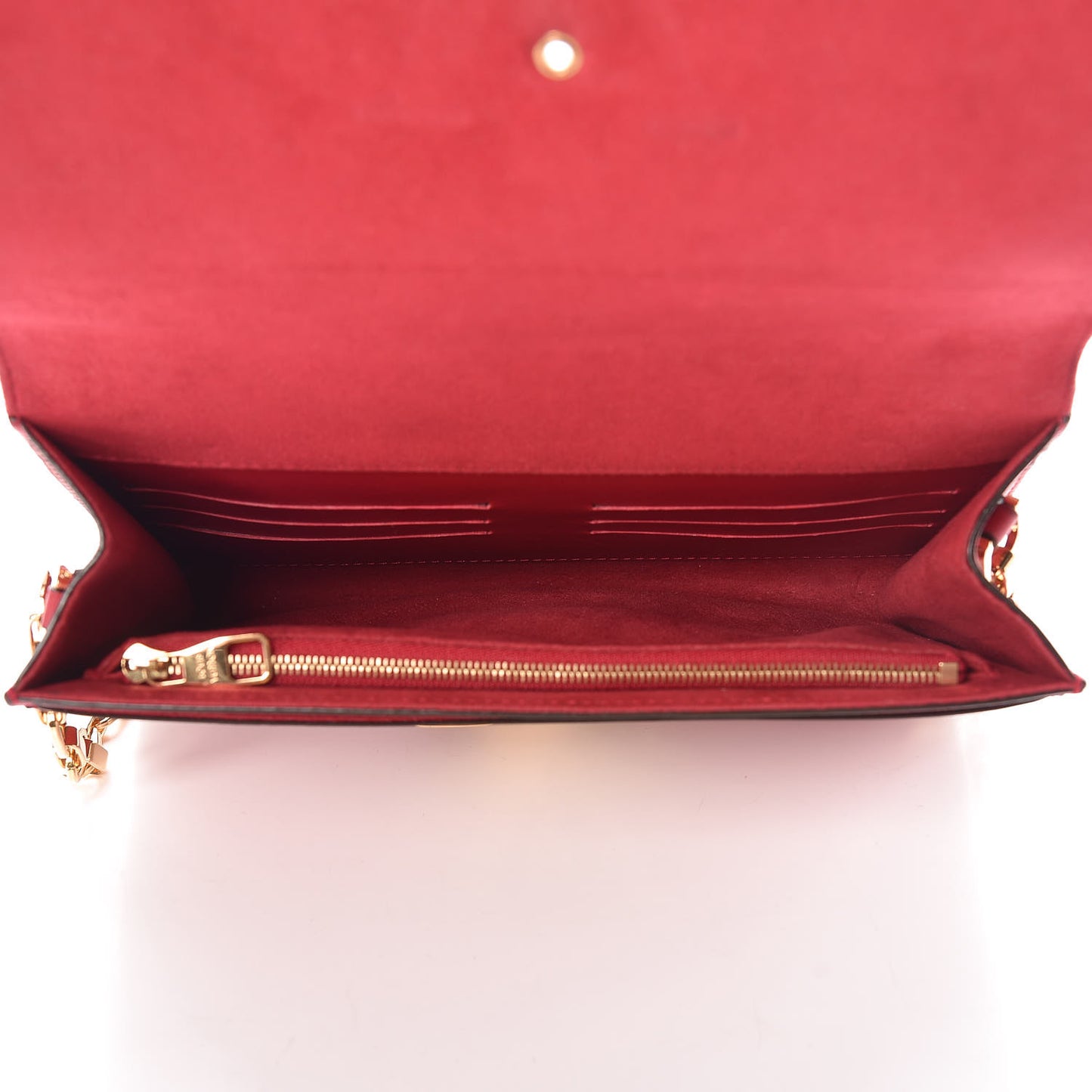 Calfskin Chain Louise GM Framboise