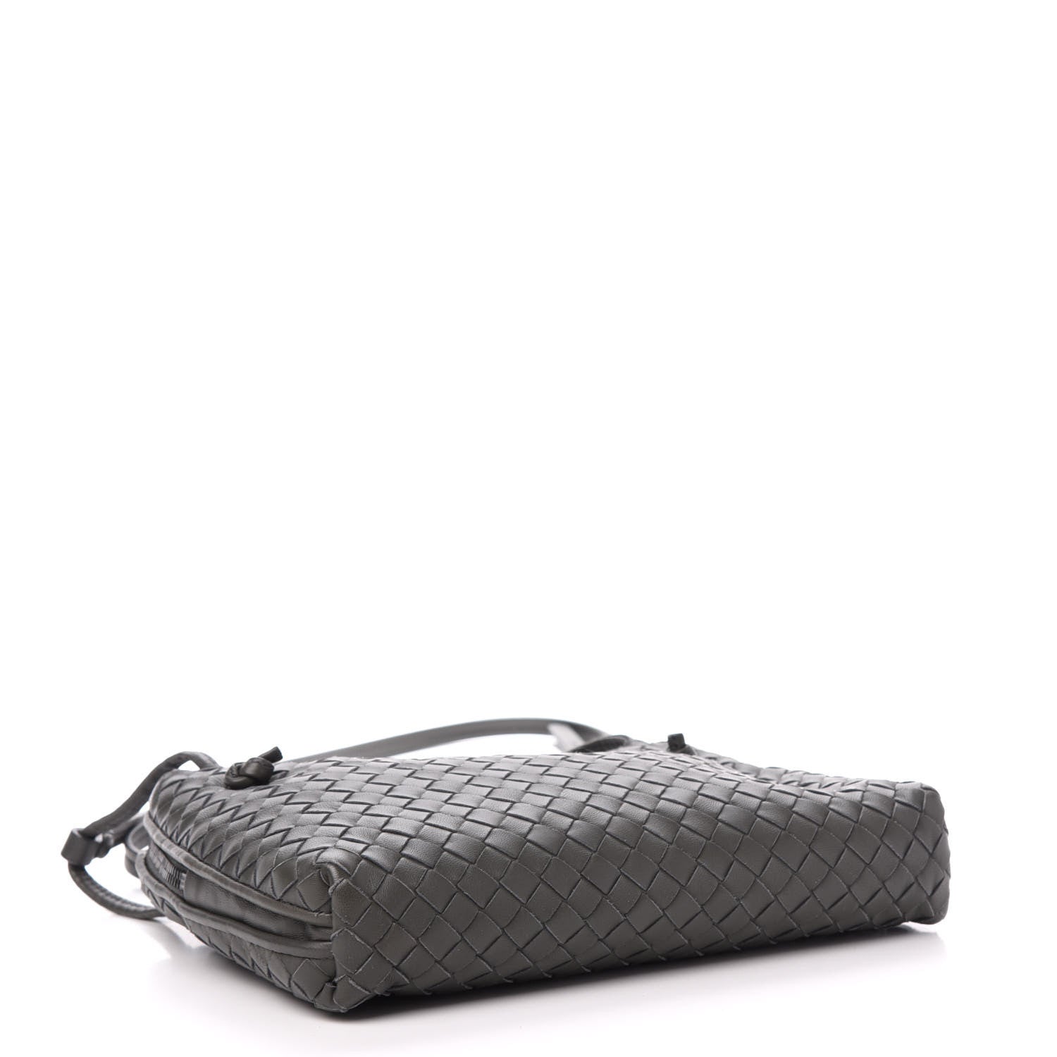 Bottega Veneta Nappa Intrecciato Pillow Crossbody Messenger Light Grey 4 of 13
