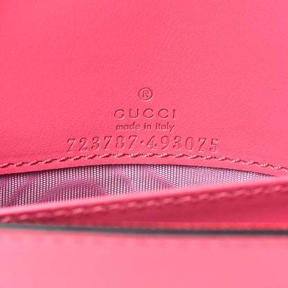 Gucci Calfskin GG Matelasse Chain Wallet Rhodamine Pink 6 of 9