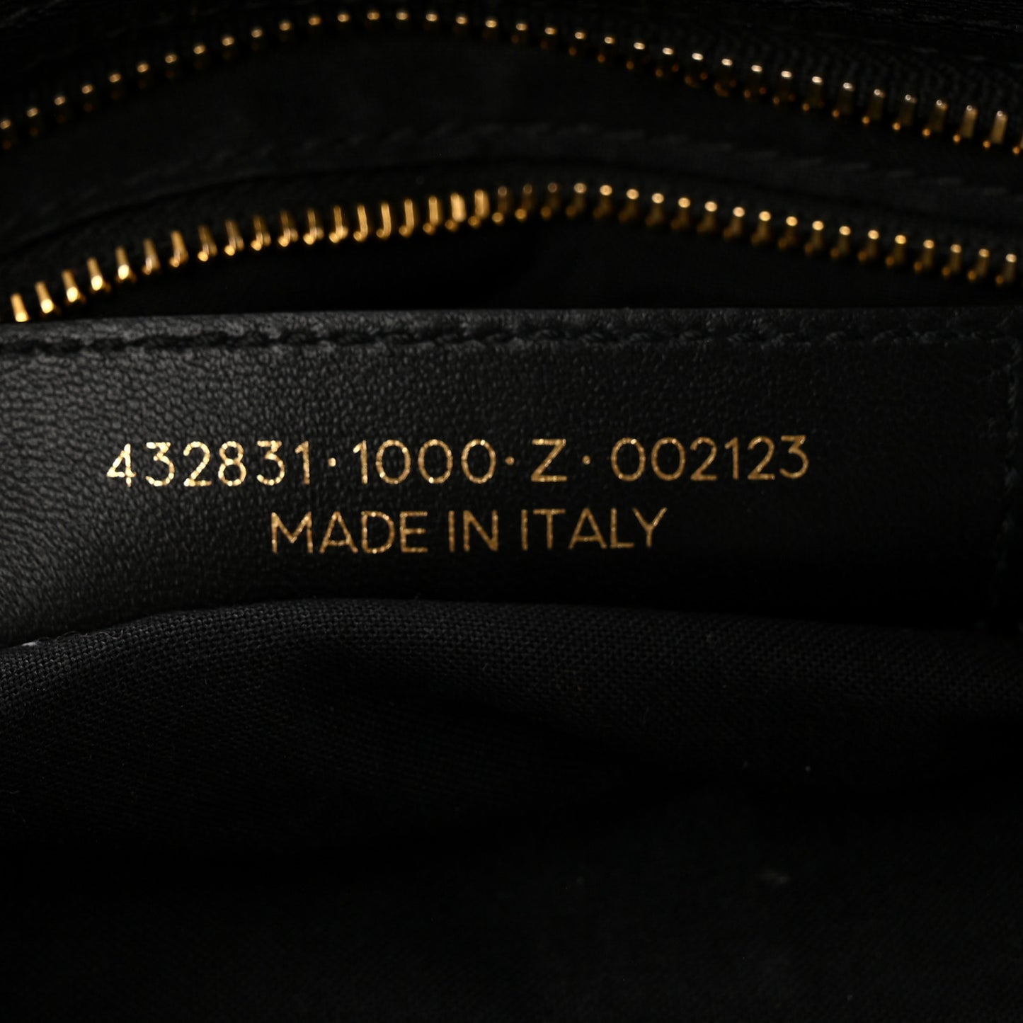 Chevre Gold Metallic Edge Hardware S City Black