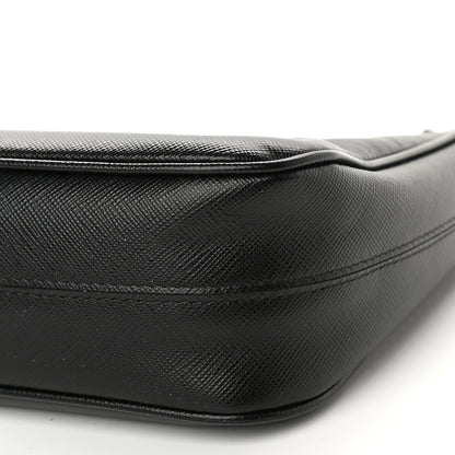 Prada Saffiano Lux Re-Edition 2005 Shoulder Bag Black 10 of 11