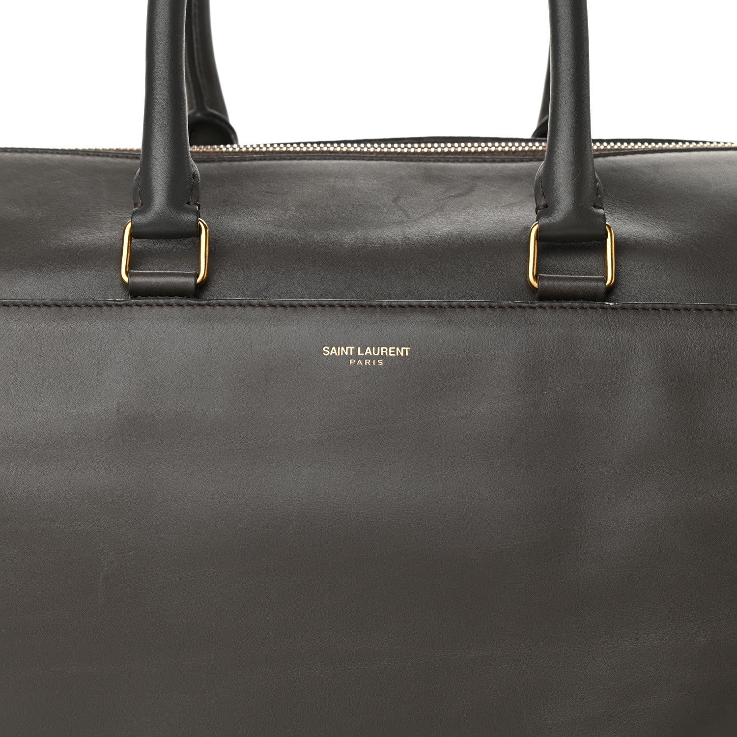 Saint Laurent Calfskin Classic Duffle 12 Earth 8 of 16