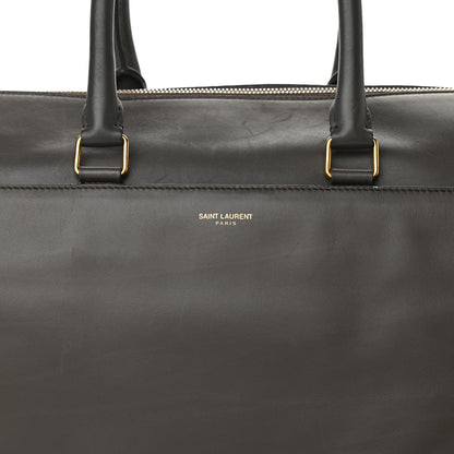 Saint Laurent Calfskin Classic Duffle 12 Earth 8 of 16