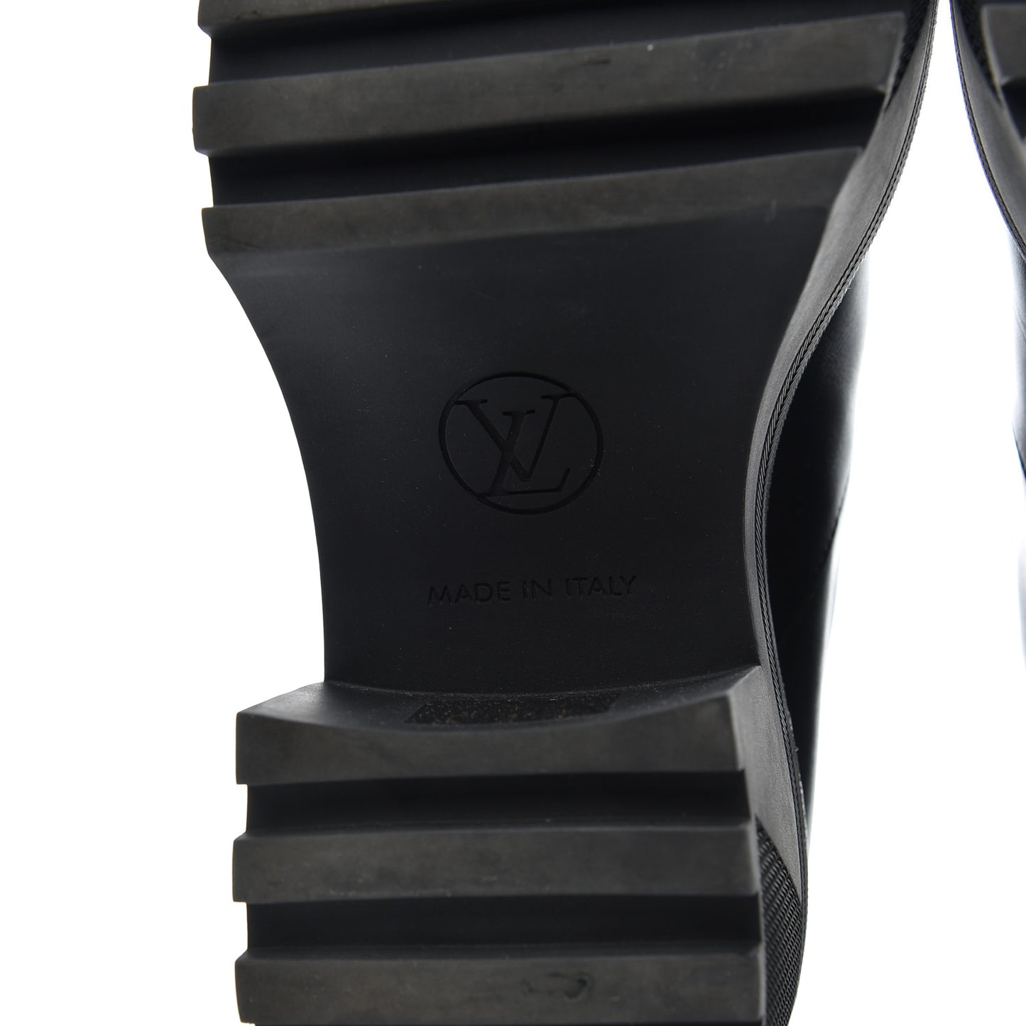 Calfskin Monogram Power Squad Flat Ankle Boots 39 Black