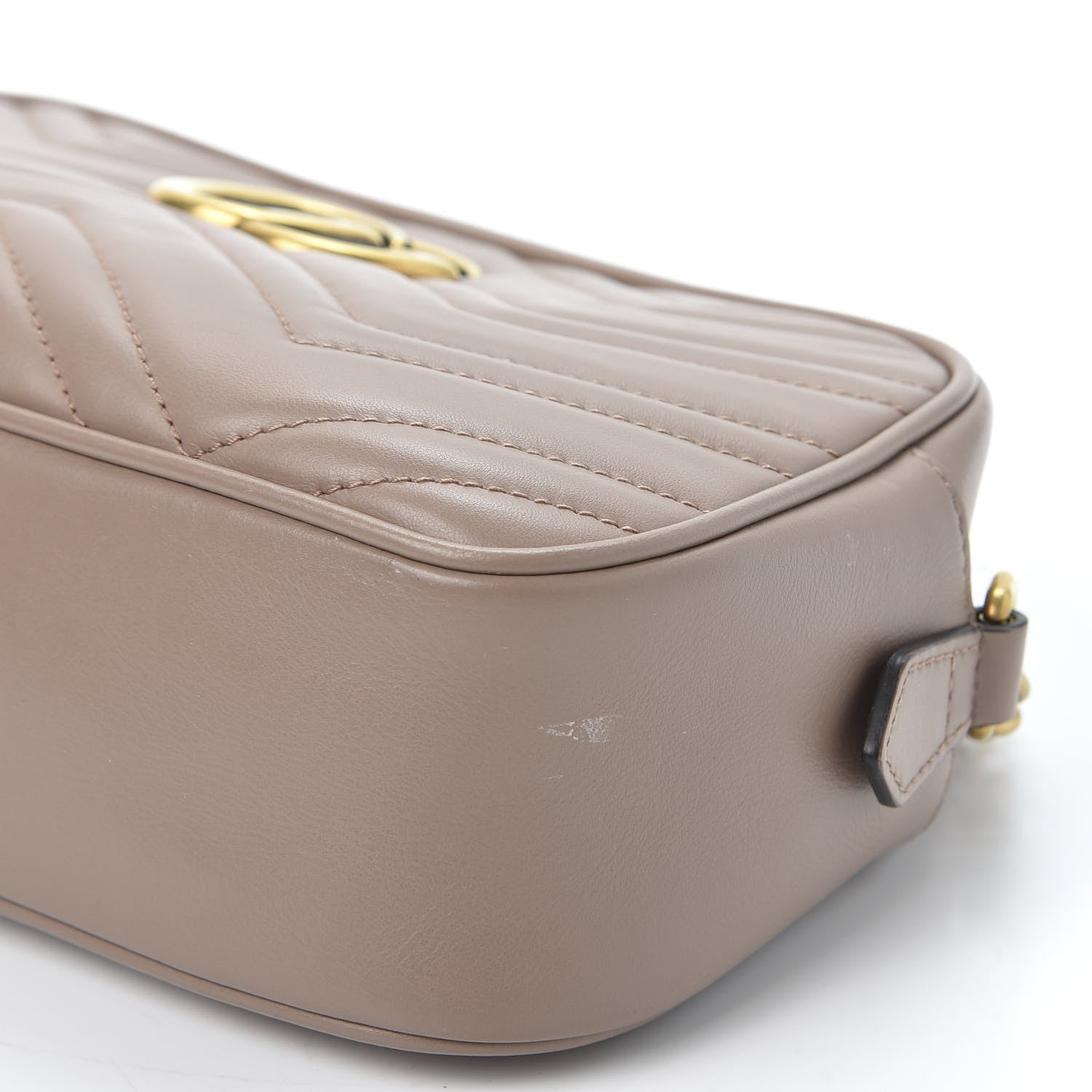Gucci Calfskin Matelasse Small GG Marmont Chain Shoulder Bag Porcelain Rose 6 of 10