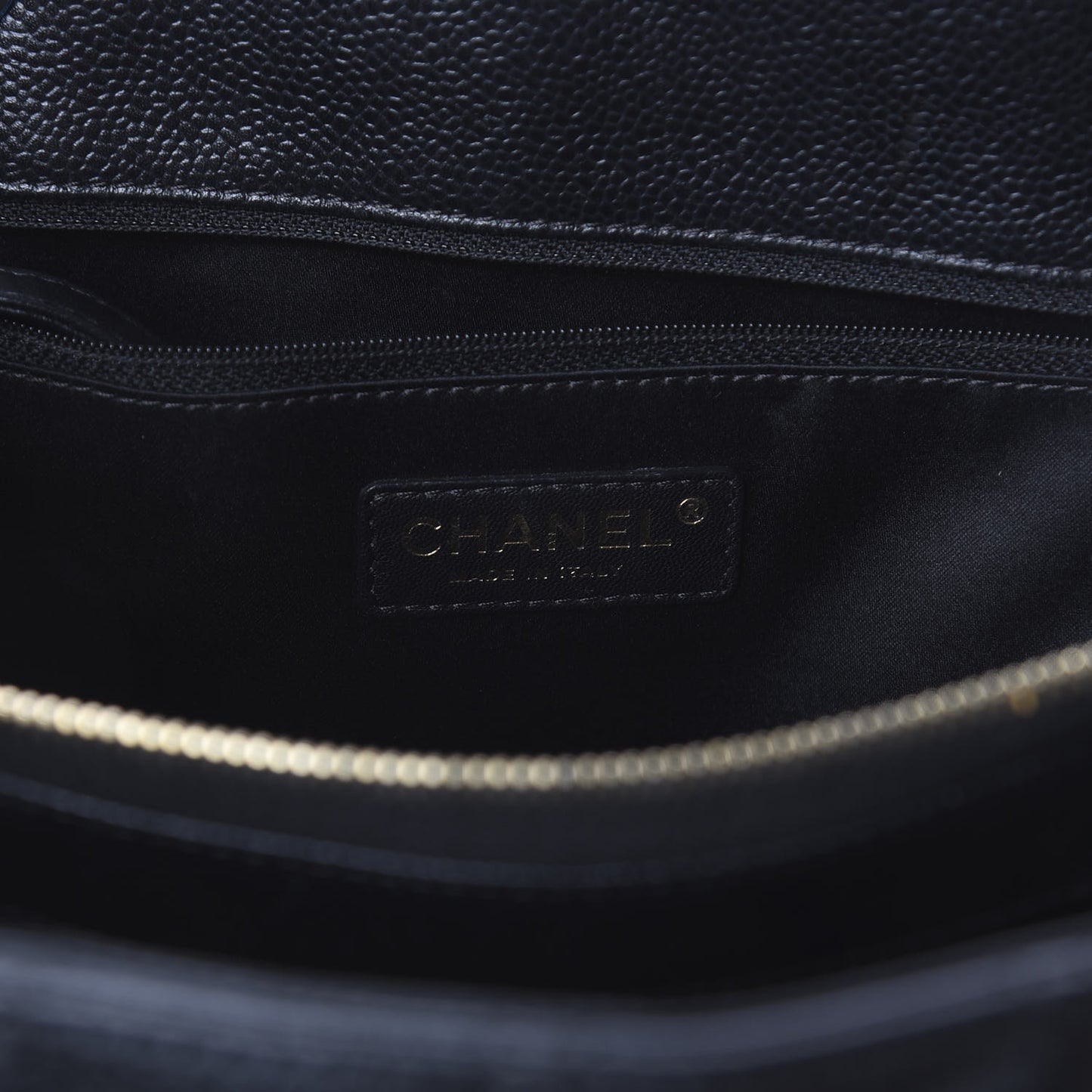 Caviar Quilted Grand Shopping Tote GST Black