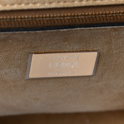 Fendi Vitello King Metal Stitch Baguette Pergamena 6 of 14