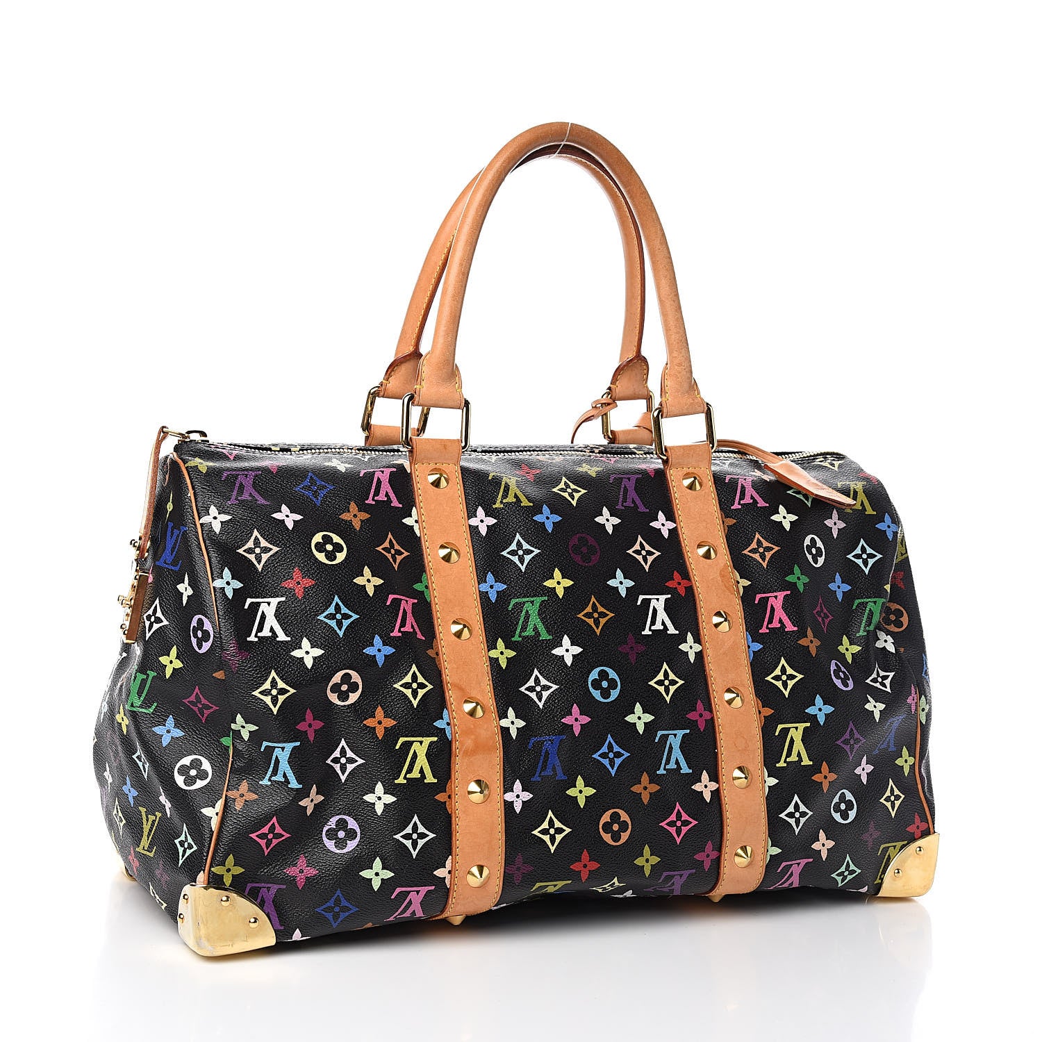 Louis Vuitton Monogram Multicolor Keepall 45 Black 3 of 13
