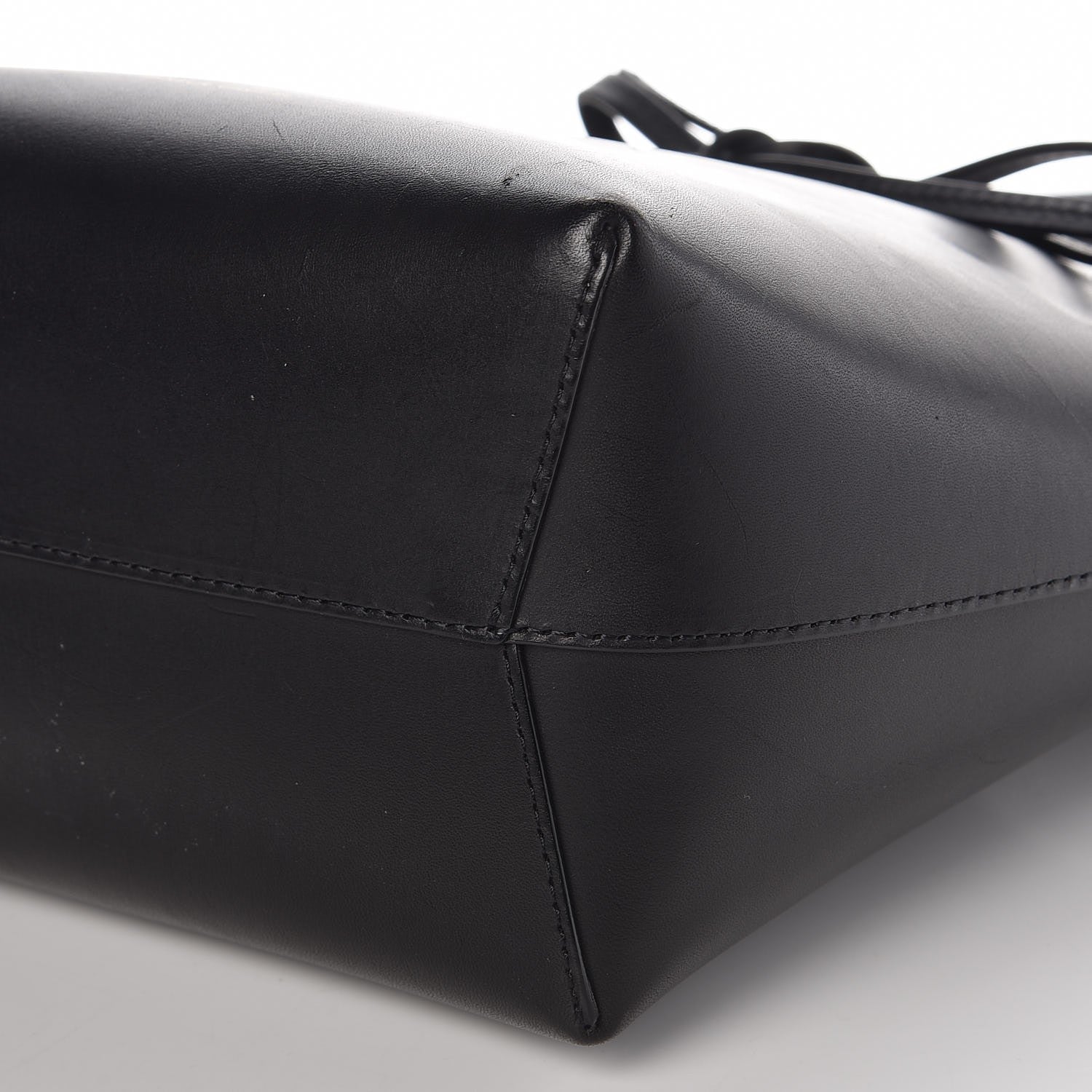 Mansur Gavriel Calfskin Mini Bucket Bag Black Ballerina 9 of 9