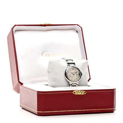 Cartier Stainless Steel Diamond 33mm Ballon Bleu De Cartier Automatic Watch 5 of 5
