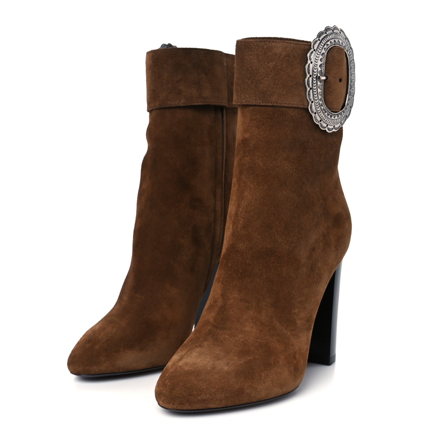 Suede Embellished Joplin Buckle Booties 37.5 Land
