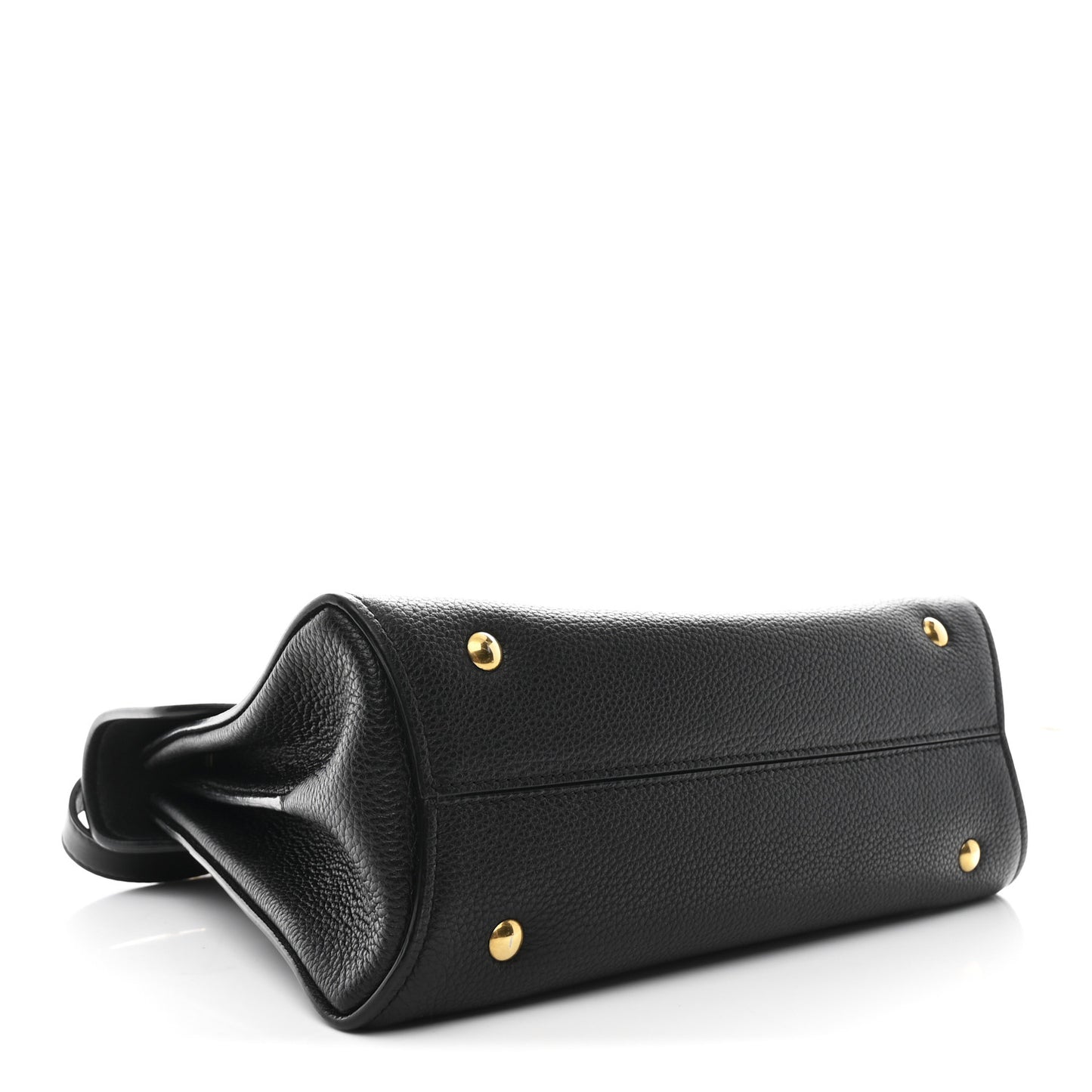 Calfskin Small Margot Top Handle Satchel Black