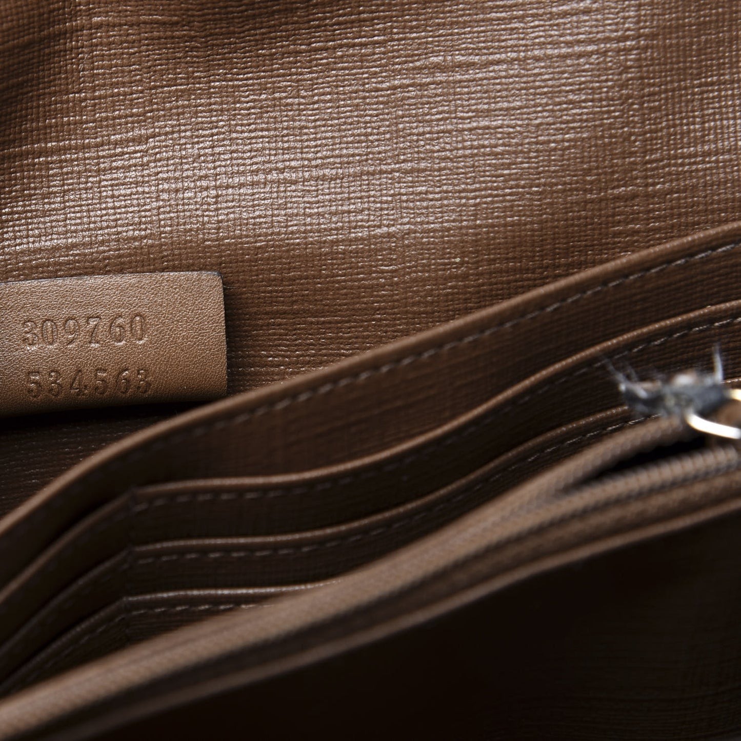 GG Supreme Monogram Nice Continental Wallet Maple Brown