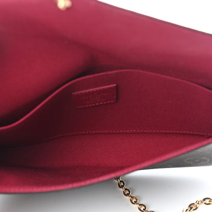 Louis Vuitton Monogram Pochette Felicie Chain Wallet Fuchsia 6 of 10