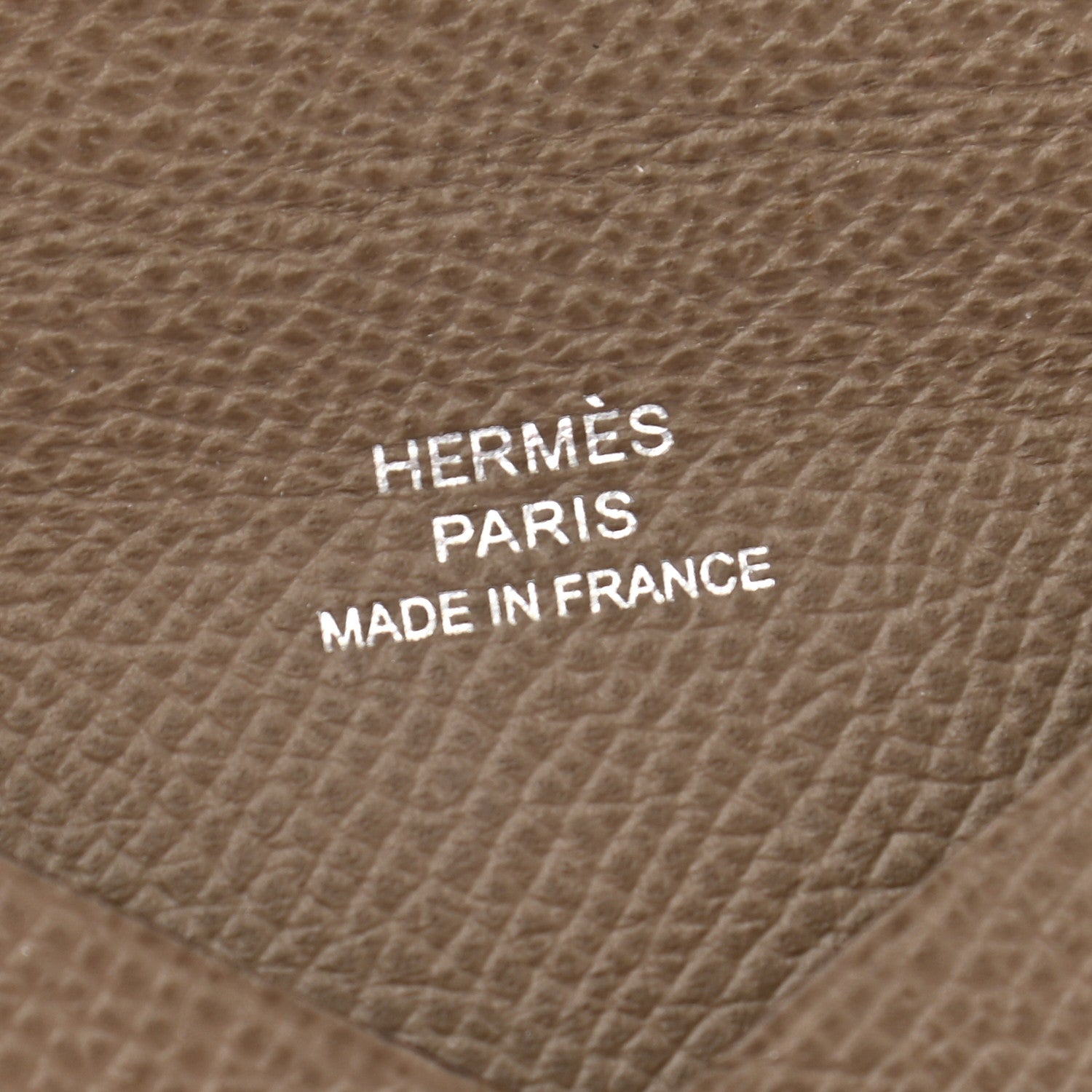Hermes Epsom Calvi Card Case Etoupe 6 of 8