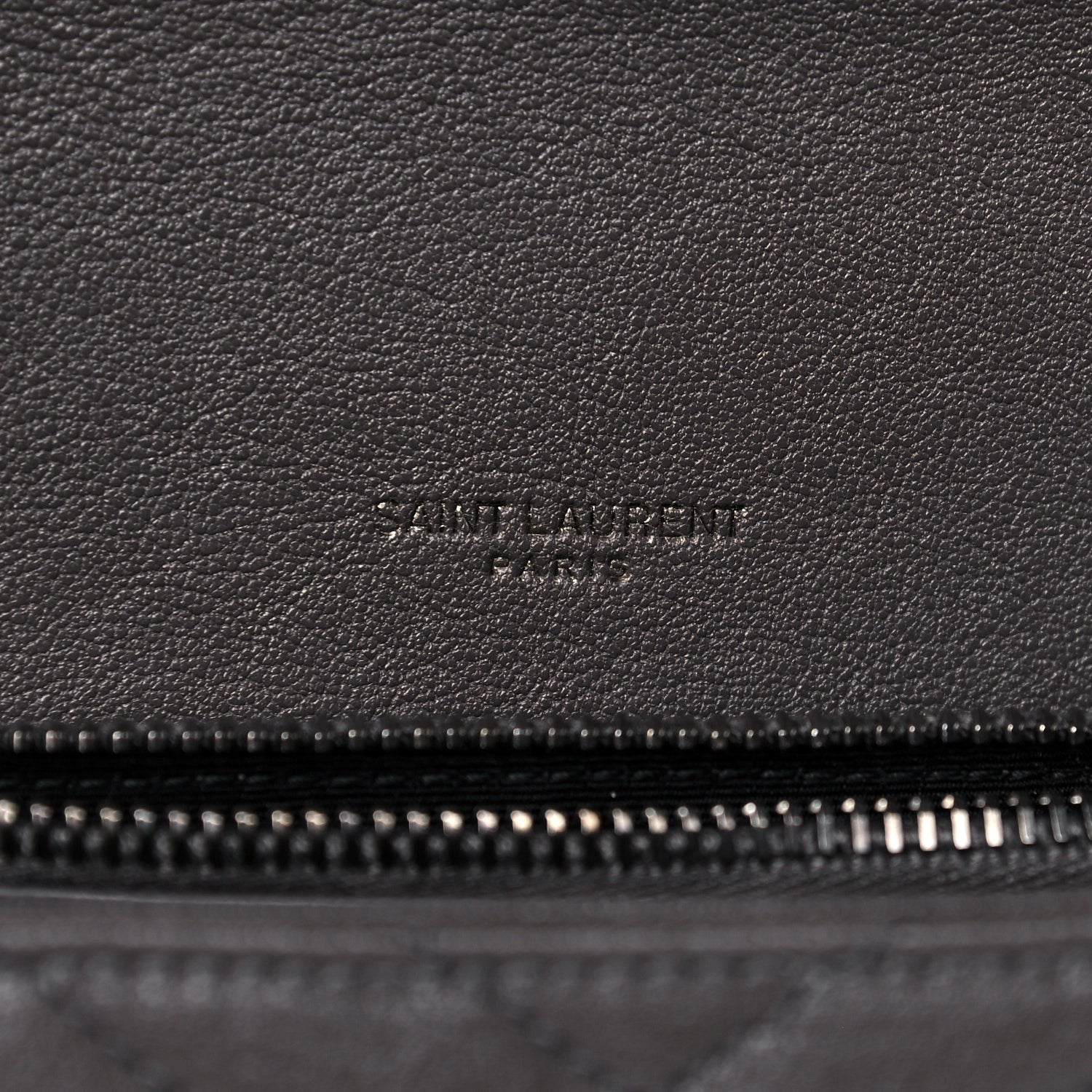 Saint Laurent Sheepskin Matelasse Chevron Monogram Medium College Bag Asphalt 8 of 14