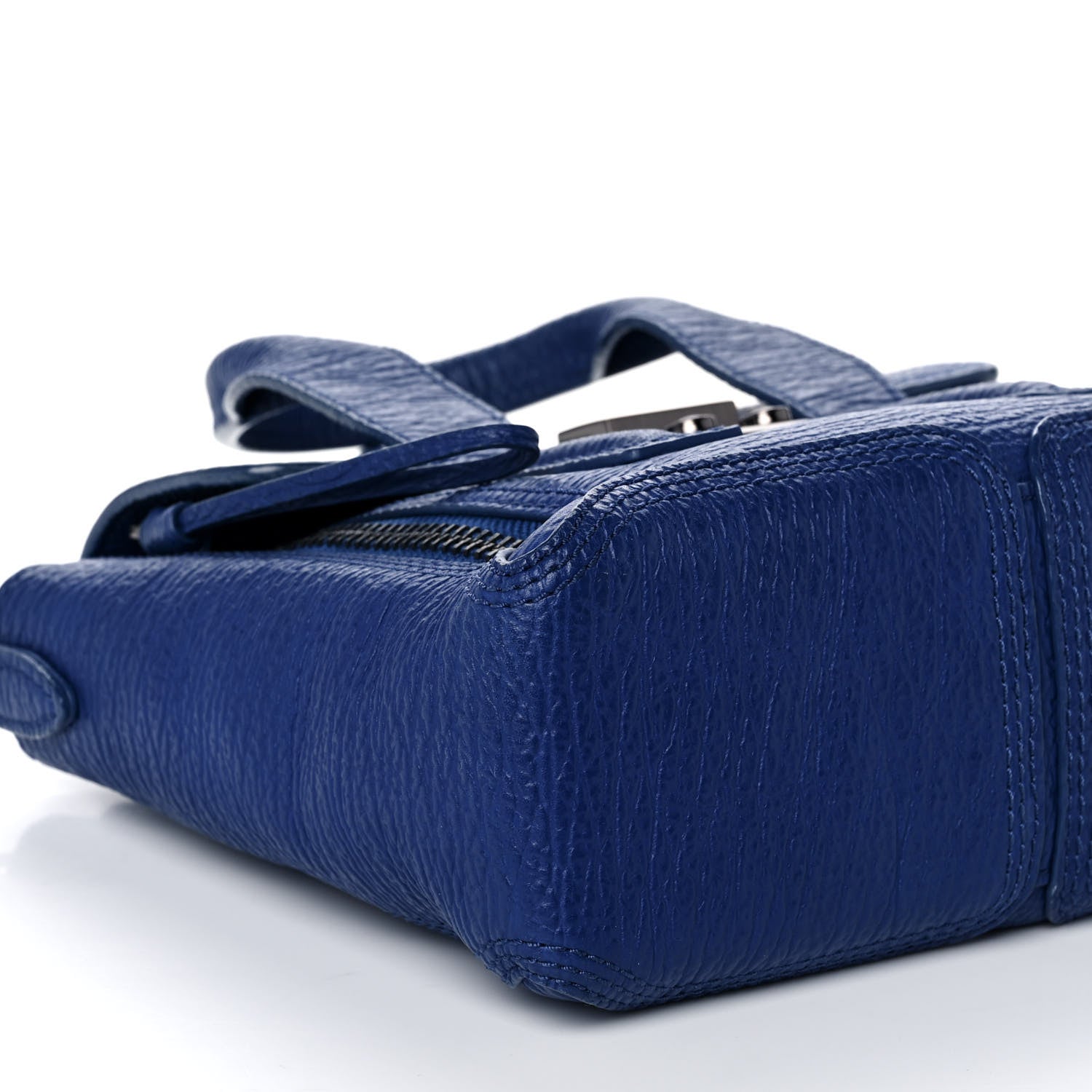 3.1 Phillip Lim Textured Calfskin Mini Pashli Satchel Cobalt 9 of 10