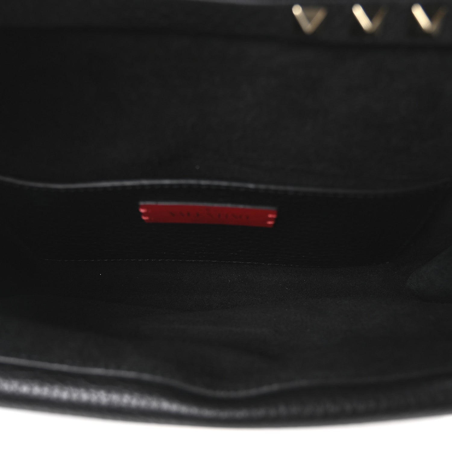 Valentino Garavani Grainy Calfskin Rockstud Double Flap Crossbody Bag Black 5 of 9