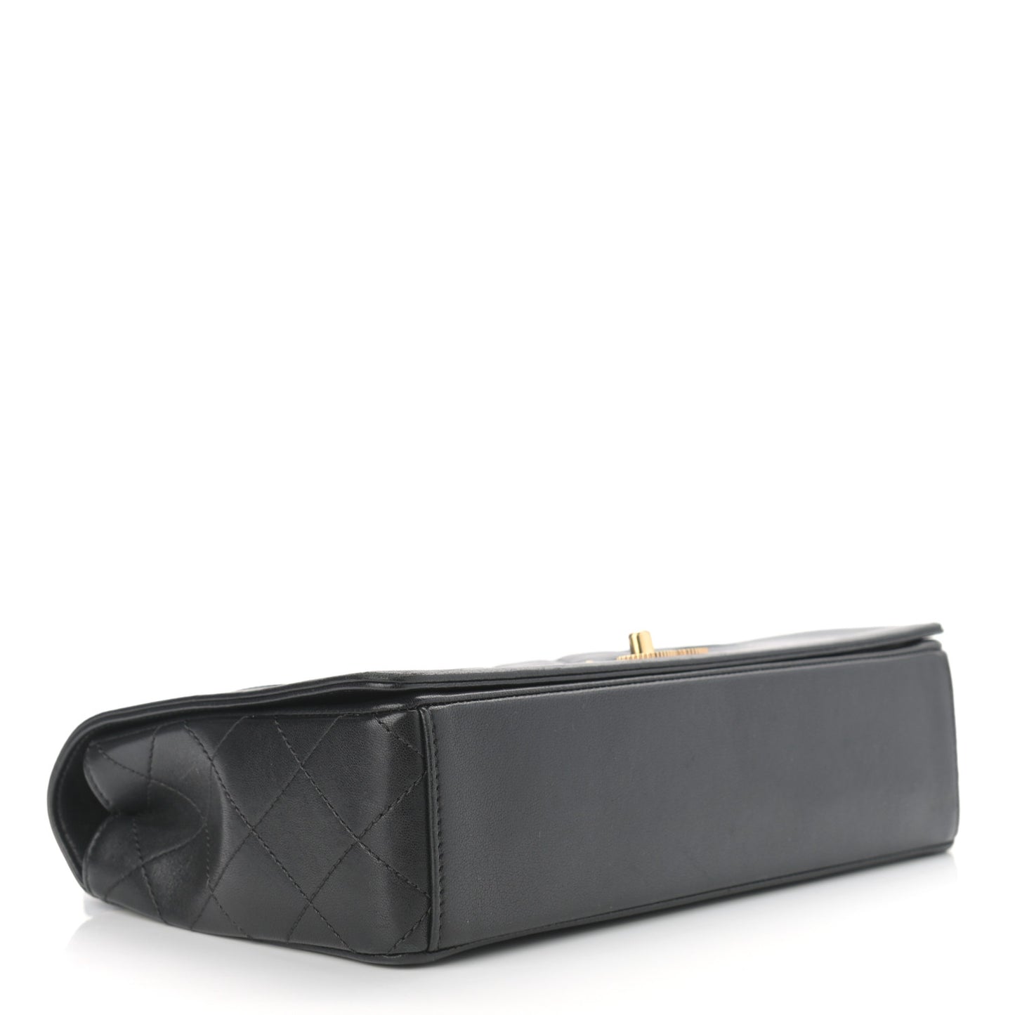 Sheepskin Quilted Vintage Mademoiselle Flap Black