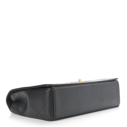 Chanel Sheepskin Quilted Vintage Mademoiselle Flap Black 4 of 12