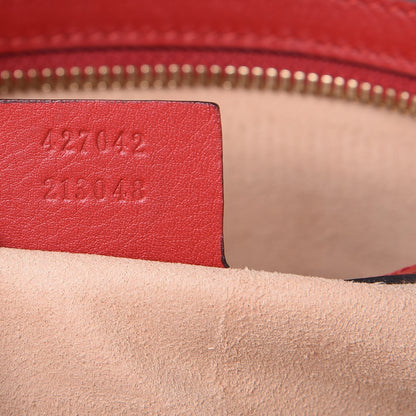 Gucci GG Supreme Monogram Web Kingsnake Heart Embroidered Small Day Backpack Red 7 of 8