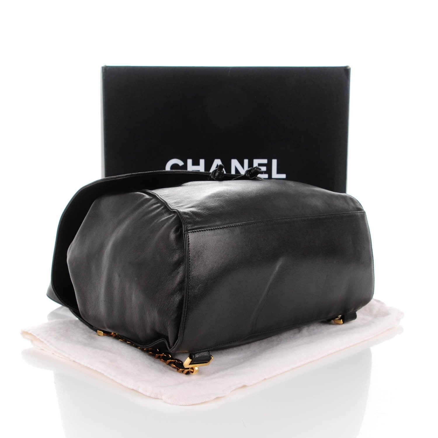 Chanel Lambskin CC Backpack Black 4 of 7