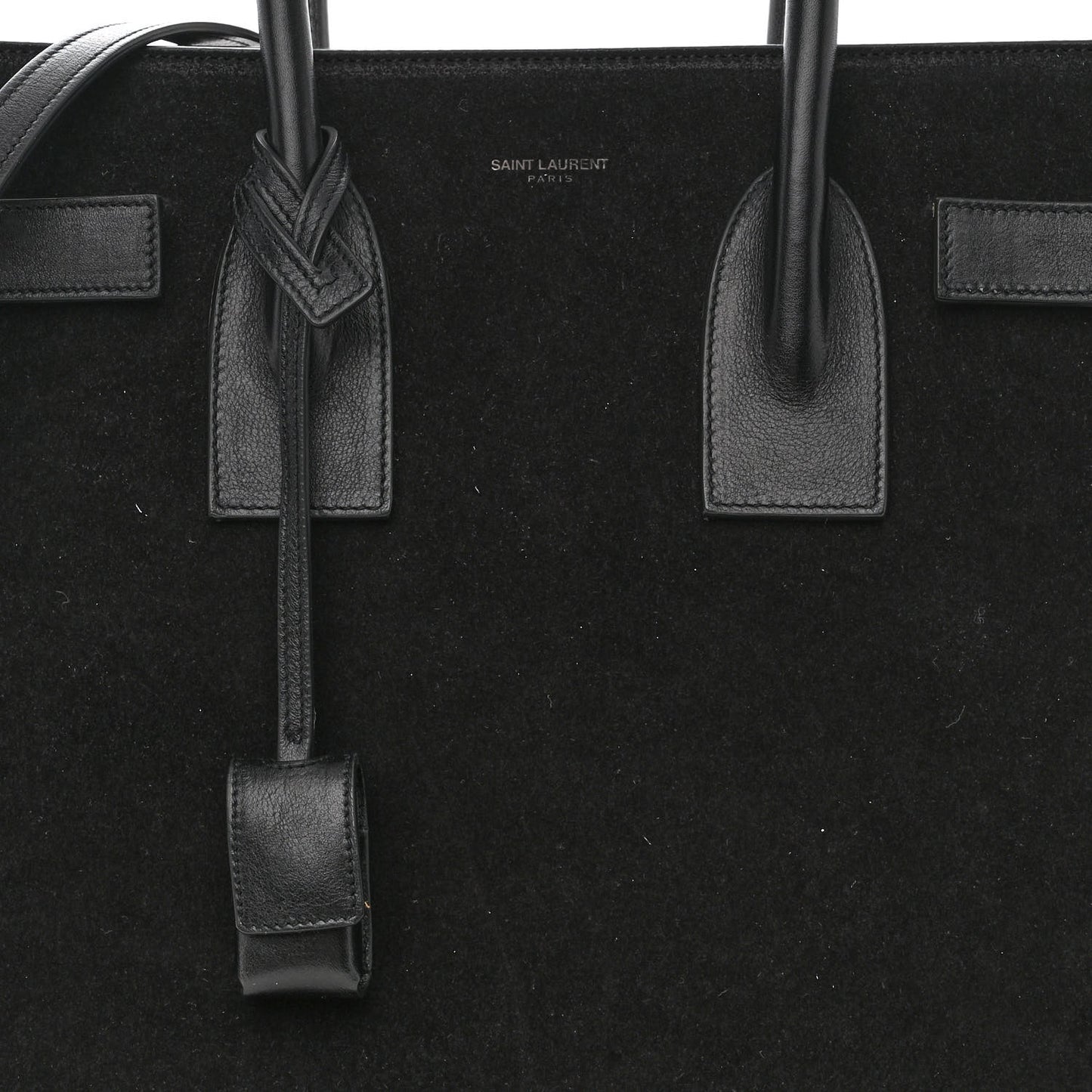 Suede Calfskin Small Sac De Jour Black