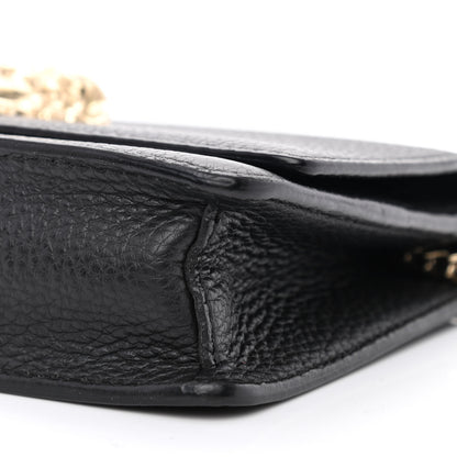 Versace Grained Calfskin Medusa Wallet On Chain Black 9 of 9