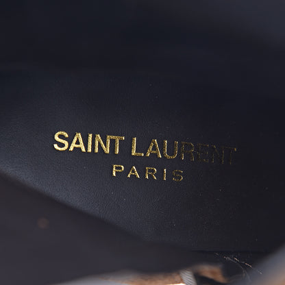 Saint Laurent Suede Loulou Ankle 95 Zip Boot 40 Dark Brown 8 of 10