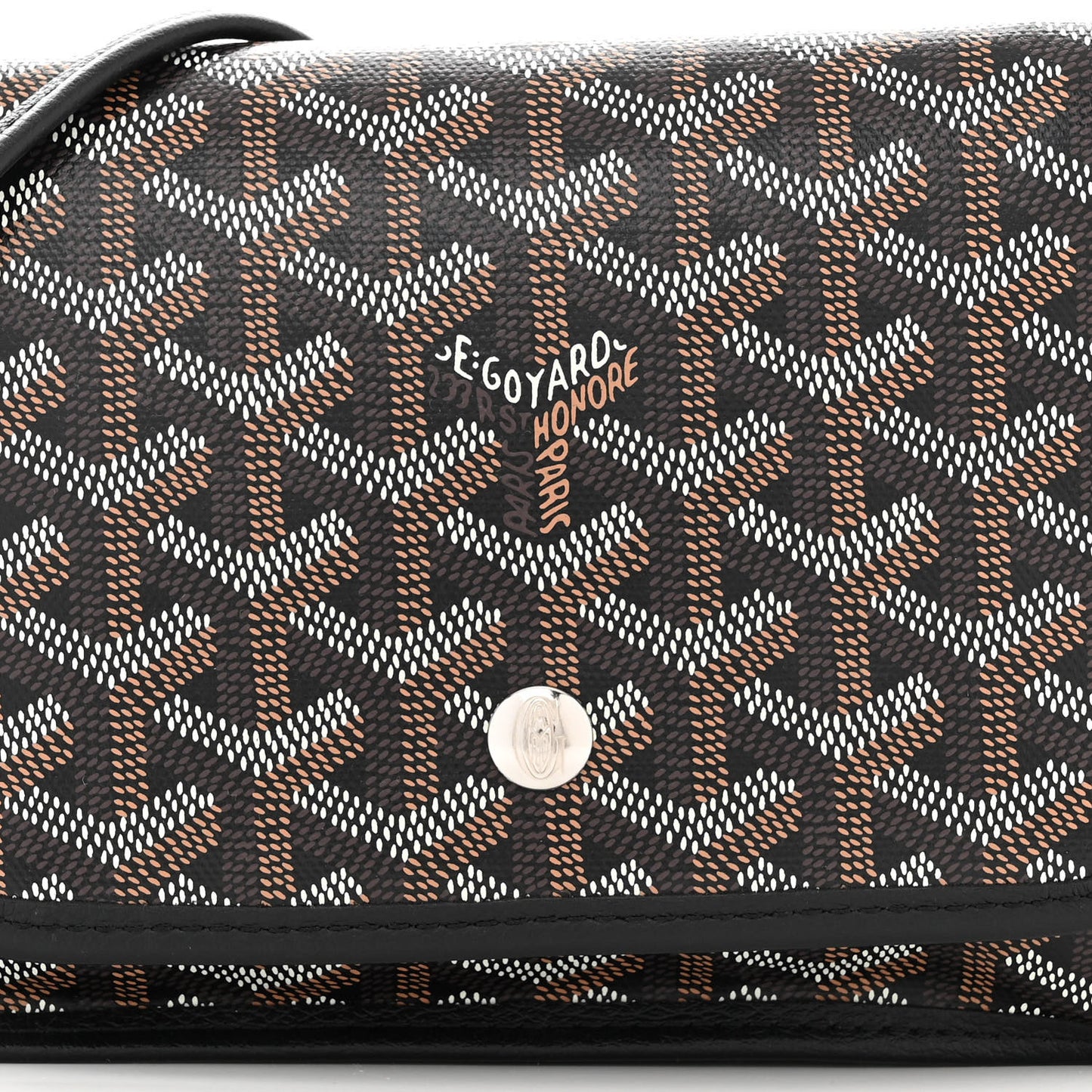 Goyardine Plumet Wallet Clutch Black