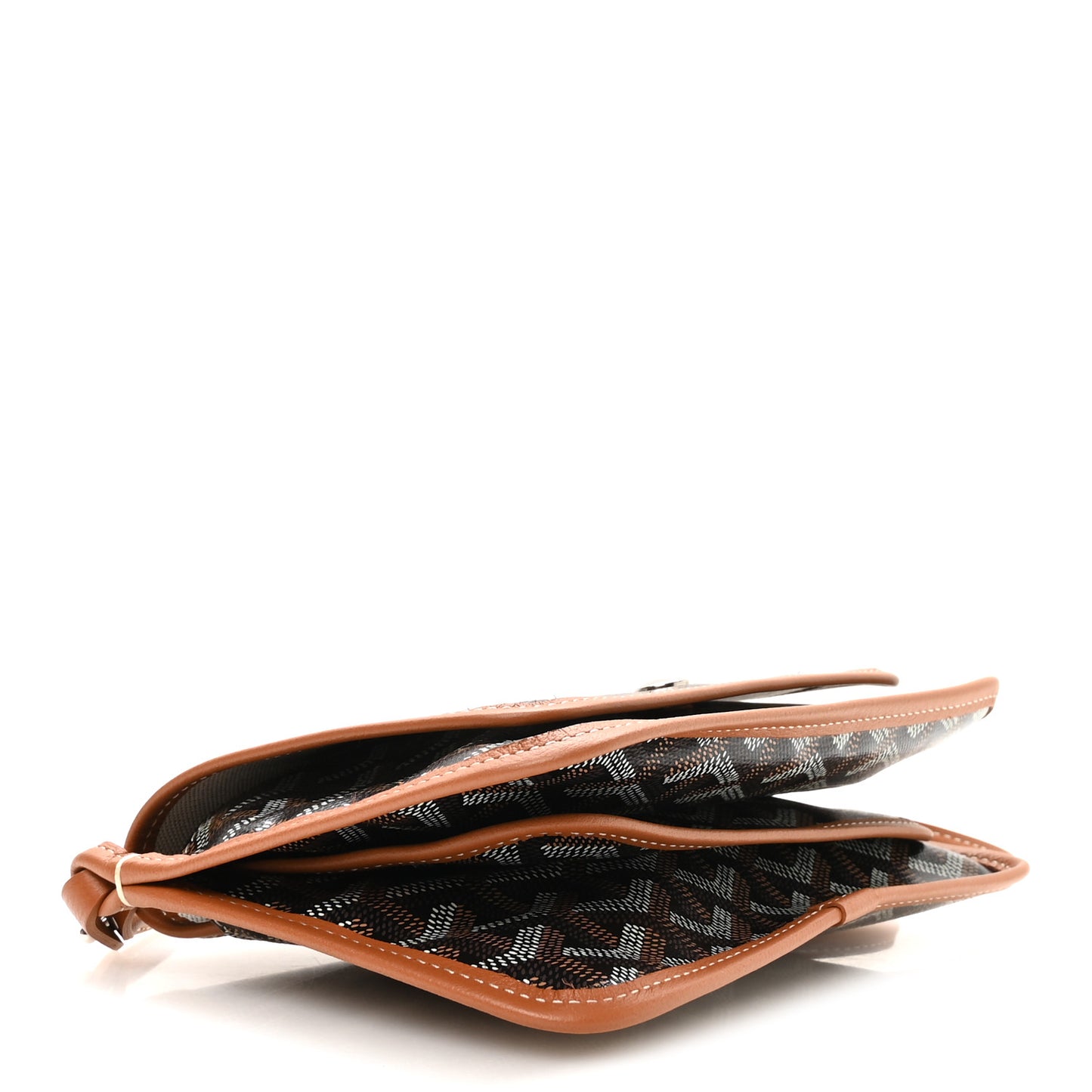 Goyardine Plumet Wallet Clutch Black Gold