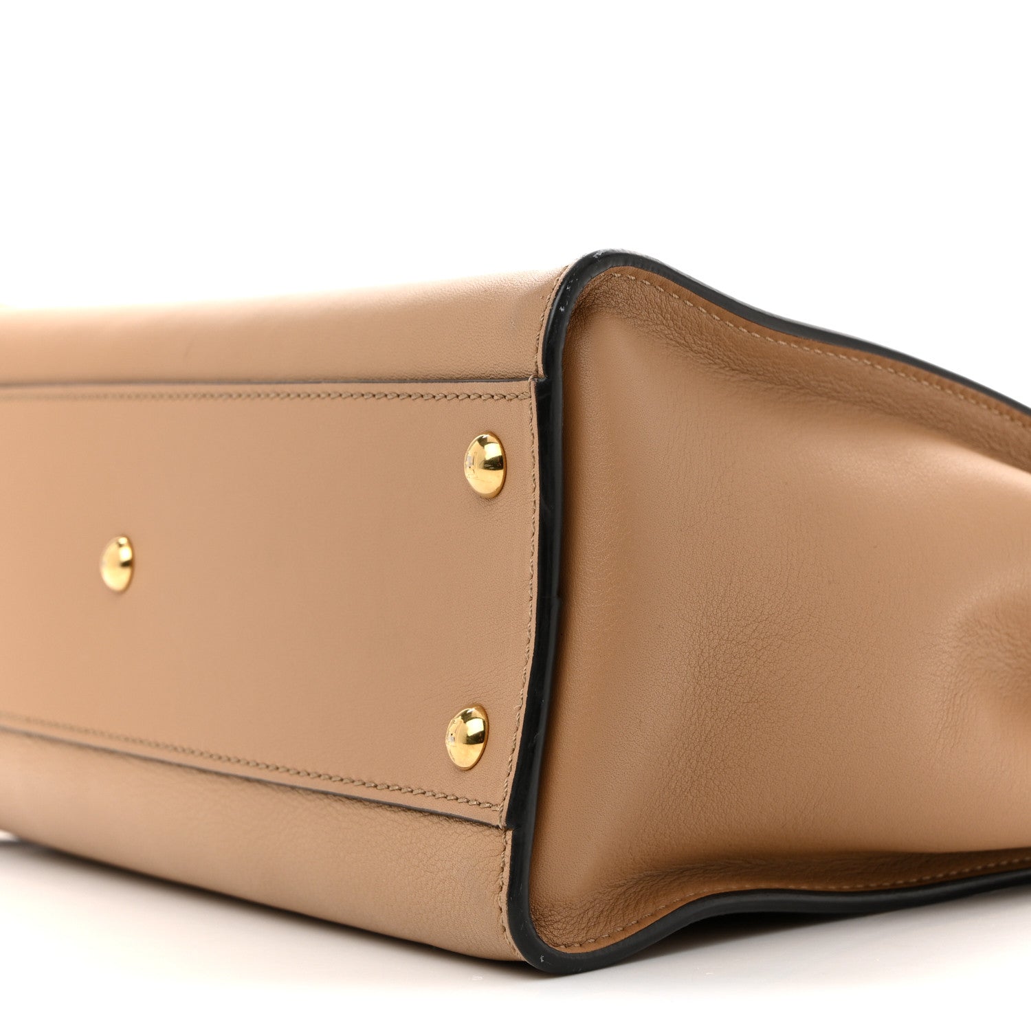 Fendi Vitello Seta Medium Peekaboo Iconic Satchel Cuoio 11 of 13