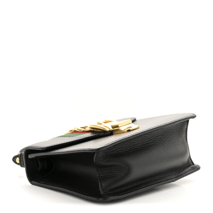 Gucci Calfskin Mini Sylvie Top Handle Bag Black 4 of 13