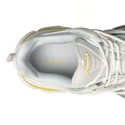 Balenciaga Rubber Mesh Tri-Color Womens Track.2 Open Sneakers 40 Light Yellow Light Pink Light Blue 6 of 8