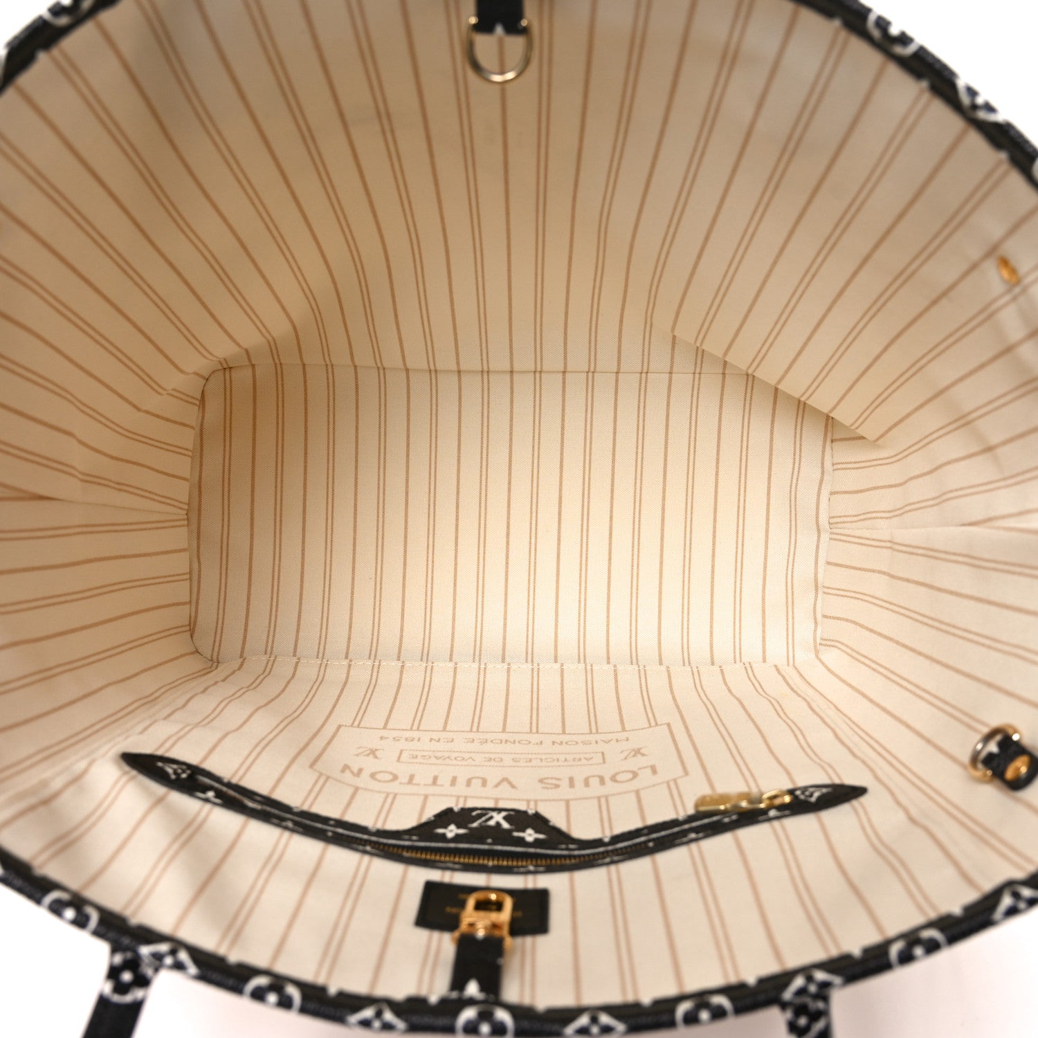 Louis Vuitton Monogram Giant Jungle Neverfull MM Ivory 5 of 10