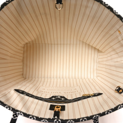 Louis Vuitton Monogram Giant Jungle Neverfull MM Ivory 5 of 10